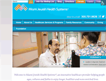 Tablet Screenshot of miamijewishhealthsystems.org